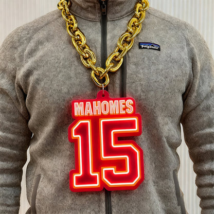 NFL Player 3D big team numbers logo chains Chains for fans