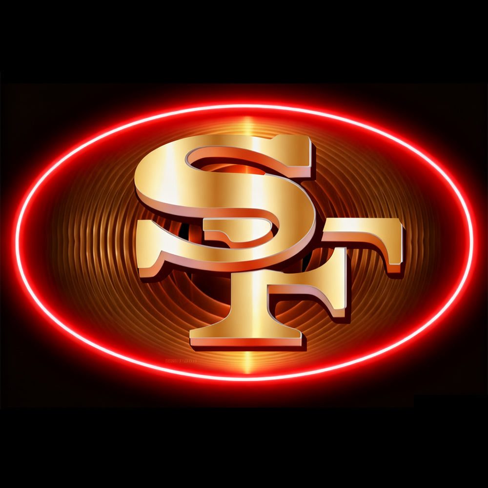 Make it into Necklace San Francisco 49ers neon big chains Chains for fans