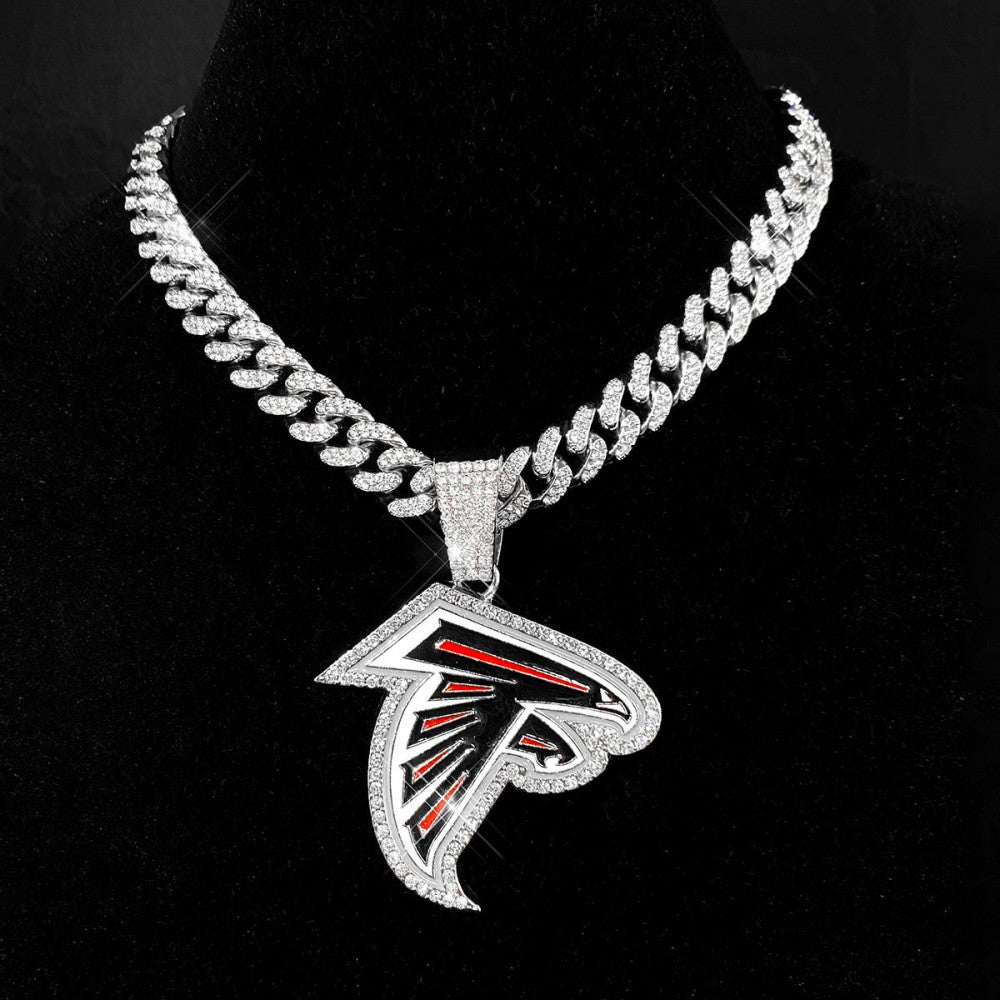 American teams logo specific crystal Diamond effect chains Chains for fans