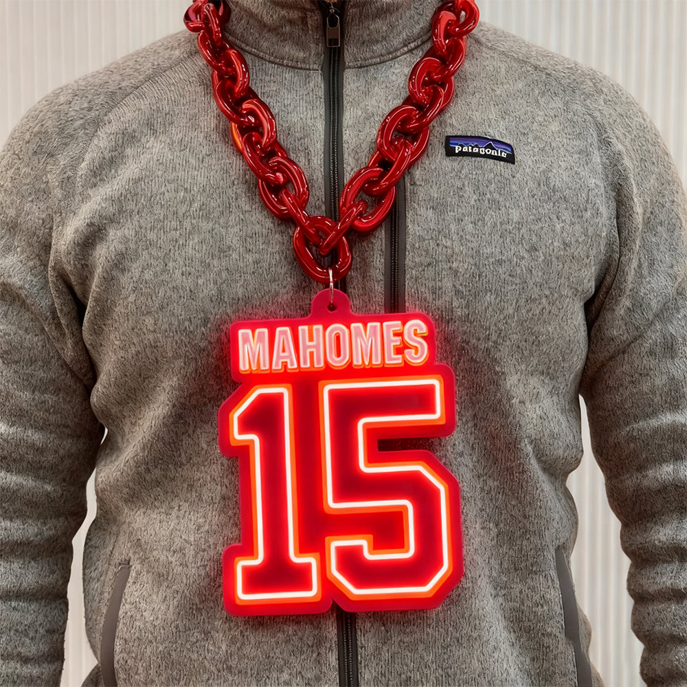 NFL Player 3D big team numbers logo chains Chains for fans