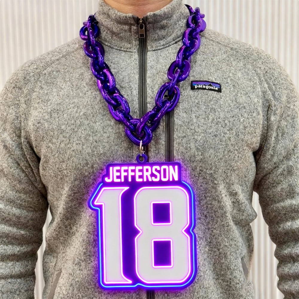 NFL Player 3D big team numbers logo chains Chains for fans
