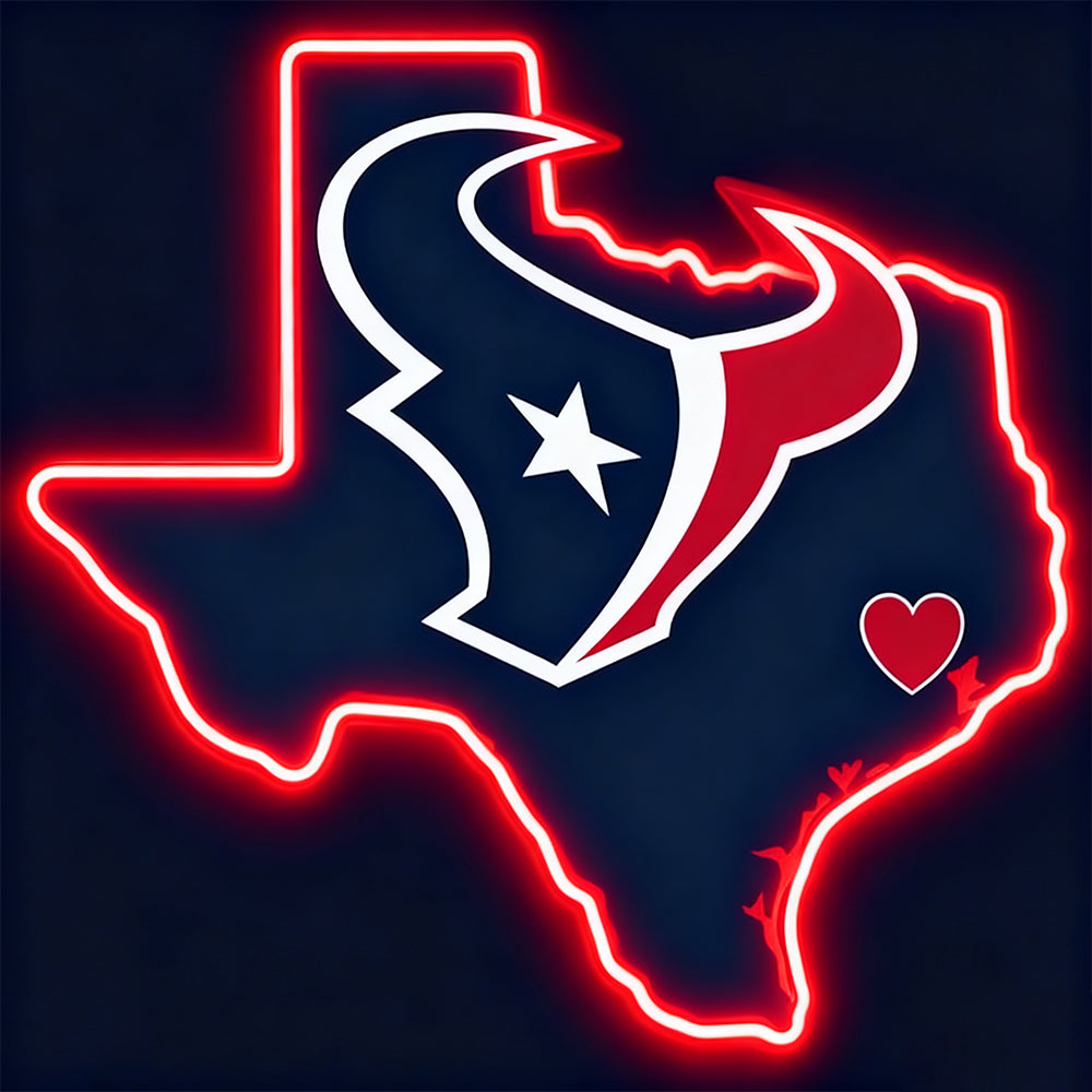 Make it into Necklace Houston Texans neon big chains Chains for fans