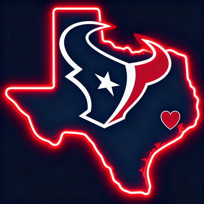 Make it into Necklace Houston Texans neon big chains Chains for fans