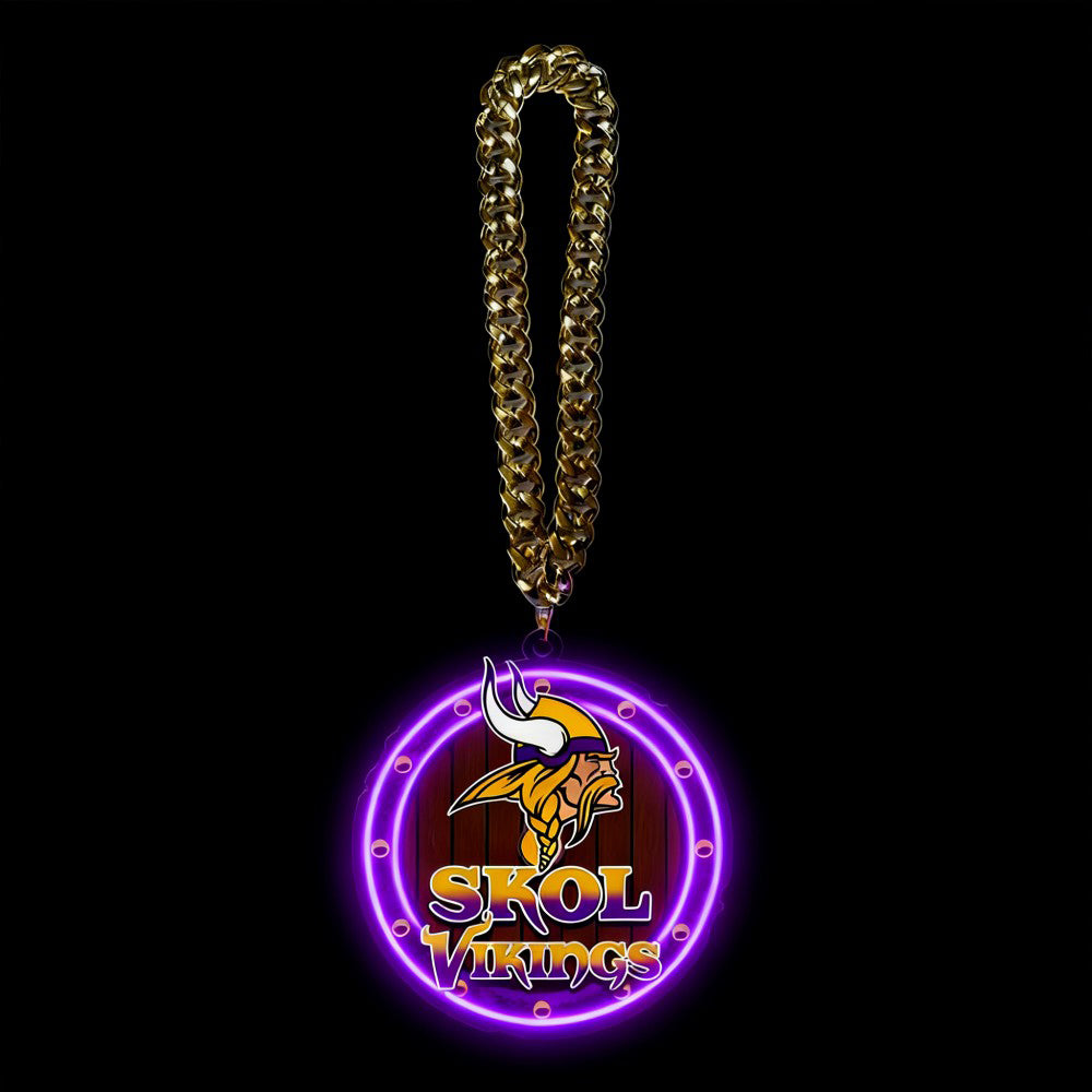 NFL big team logo chains led neon sign Chains for fans