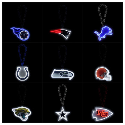 American football UV printed led neon sign team logo lighting up sign for shopping your team Chains for fans