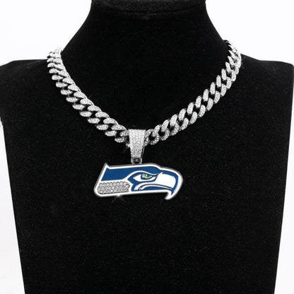 American teams logo specific crystal Diamond effect chains Chains for fans