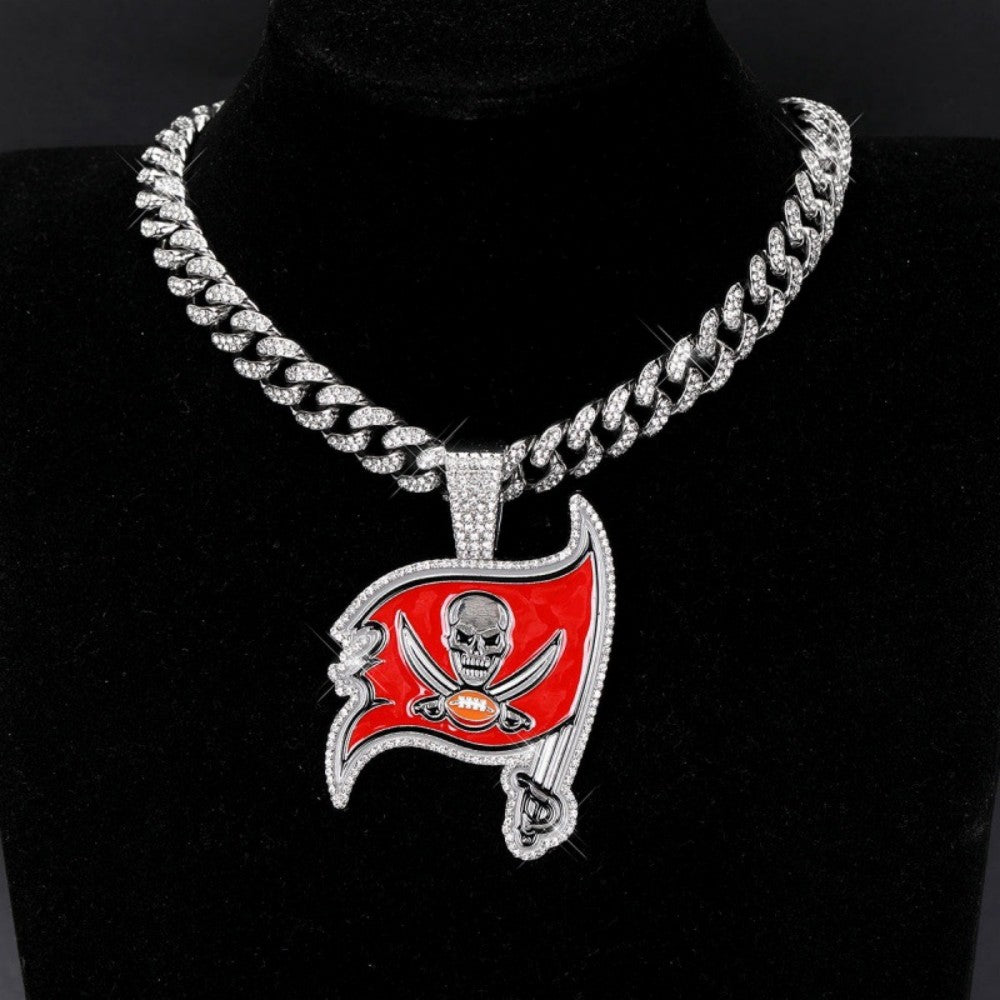 American teams logo specific crystal Diamond effect chains Chains for fans