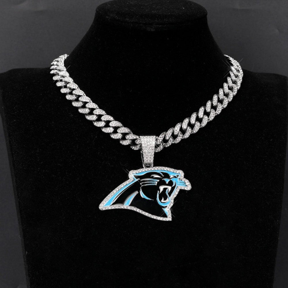 American teams logo specific crystal Diamond effect chains Chains for fans