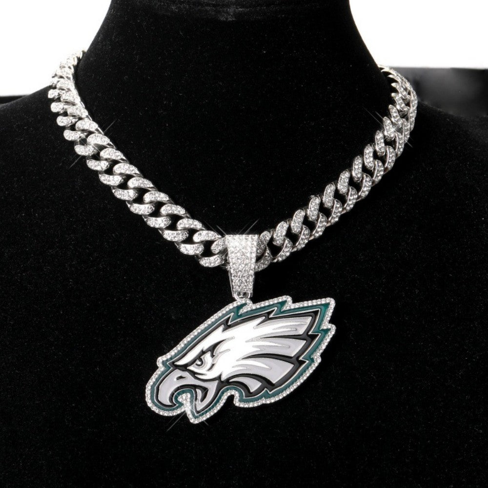 American teams logo specific crystal Diamond effect chains Chains for fans