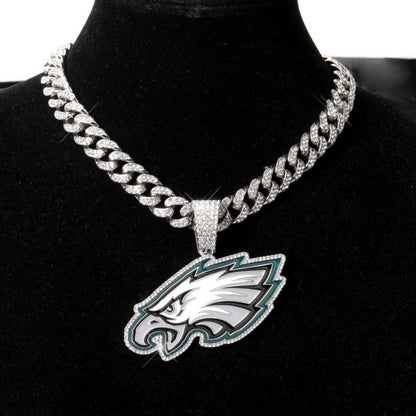 American teams logo specific crystal Diamond effect chains Chains for fans