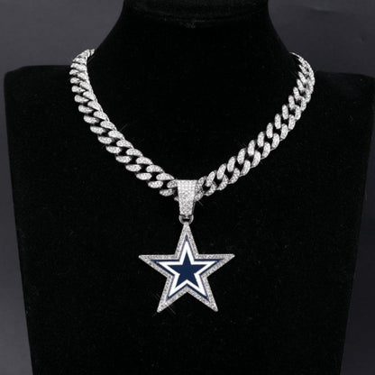 American teams logo specific crystal Diamond effect chains Chains for fans