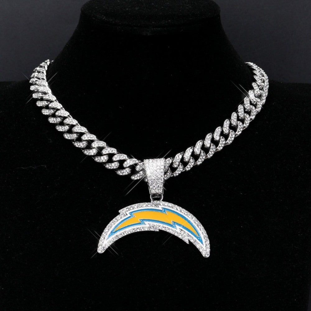 American teams logo specific crystal Diamond effect chains Chains for fans