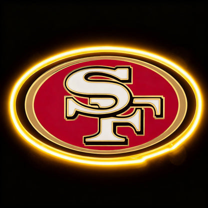 Make it into Necklace San Francisco 49ers neon big chains Chains for fans