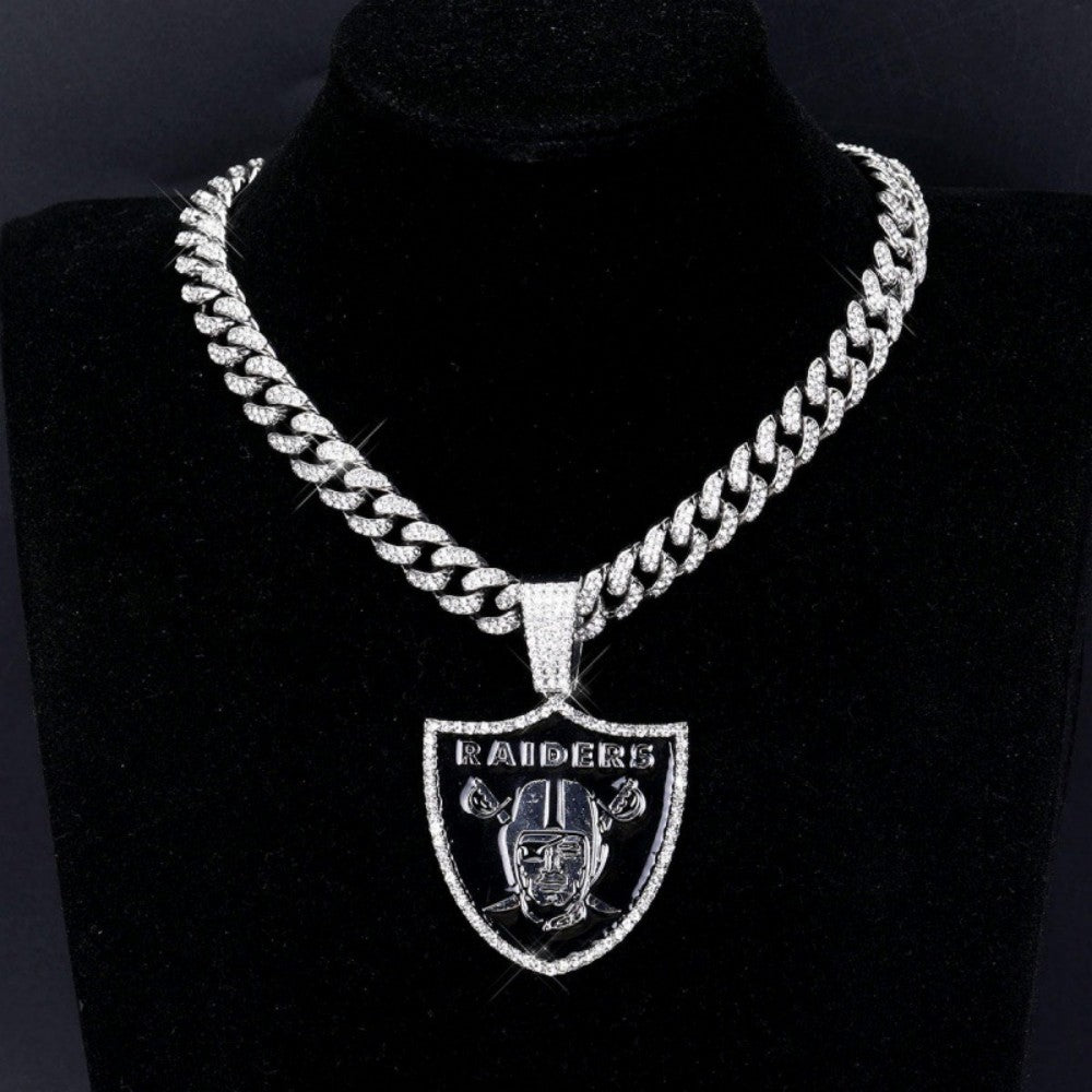 American teams logo specific crystal Diamond effect chains Chains for fans