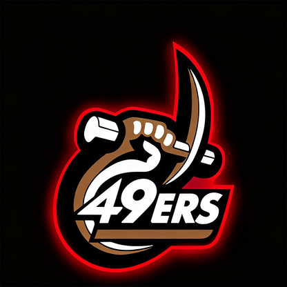 Stylish NFL Big logo 49ers team sign making into chain symbol for fans Chains for fans