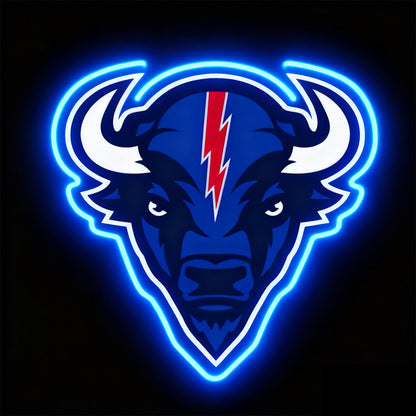 Latest NFL big  logo chains American football Neon sign light chains Chains for fans