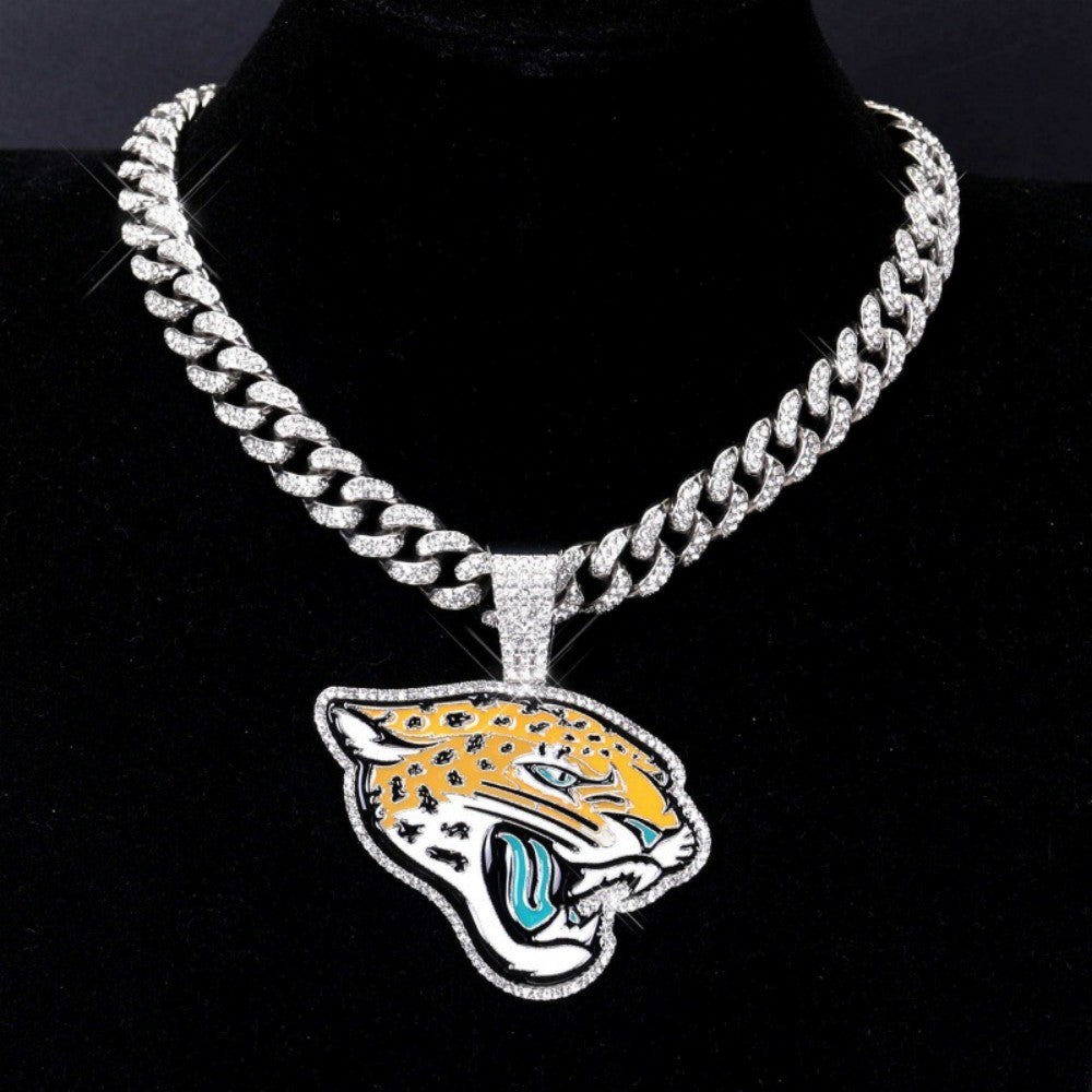 American teams logo specific crystal Diamond effect chains Chains for fans