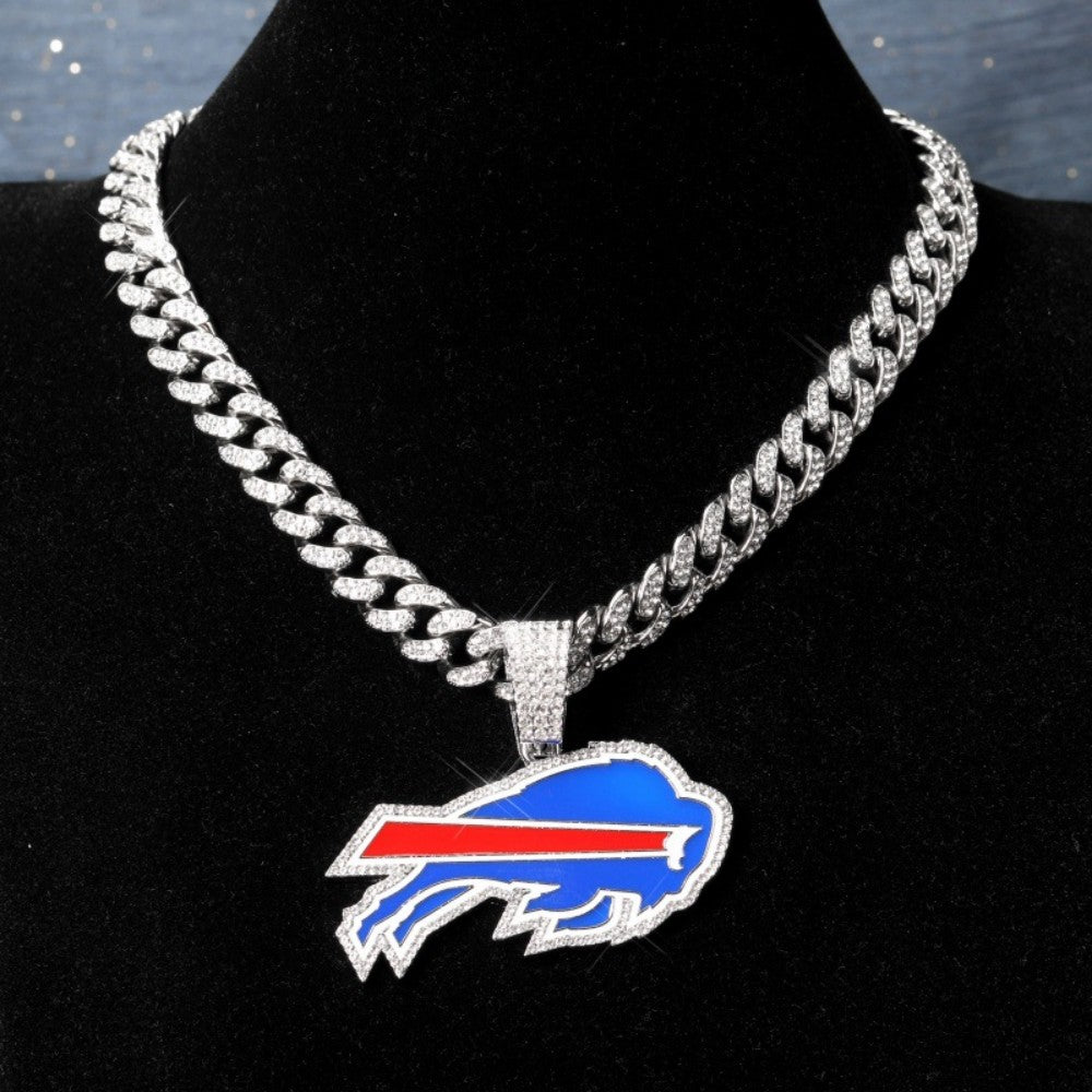 American teams logo specific crystal Diamond effect chains Chains for fans