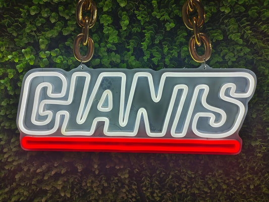 NFL New York Giants LED neon sign necklace（复制） Chains for fans