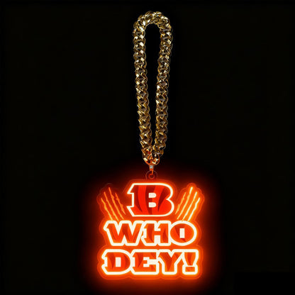 NFL big team logo chains led neon sign Chains for fans