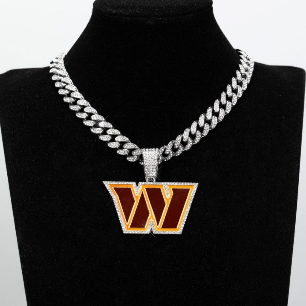 American teams logo specific crystal Diamond effect chains Chains for fans