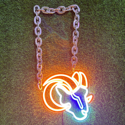 Illuminate Your Passion with an American Football Team Logo LED Sign Chain Chains for fans