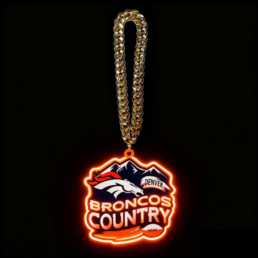 NFL big team logo chains led neon sign Chains for fans