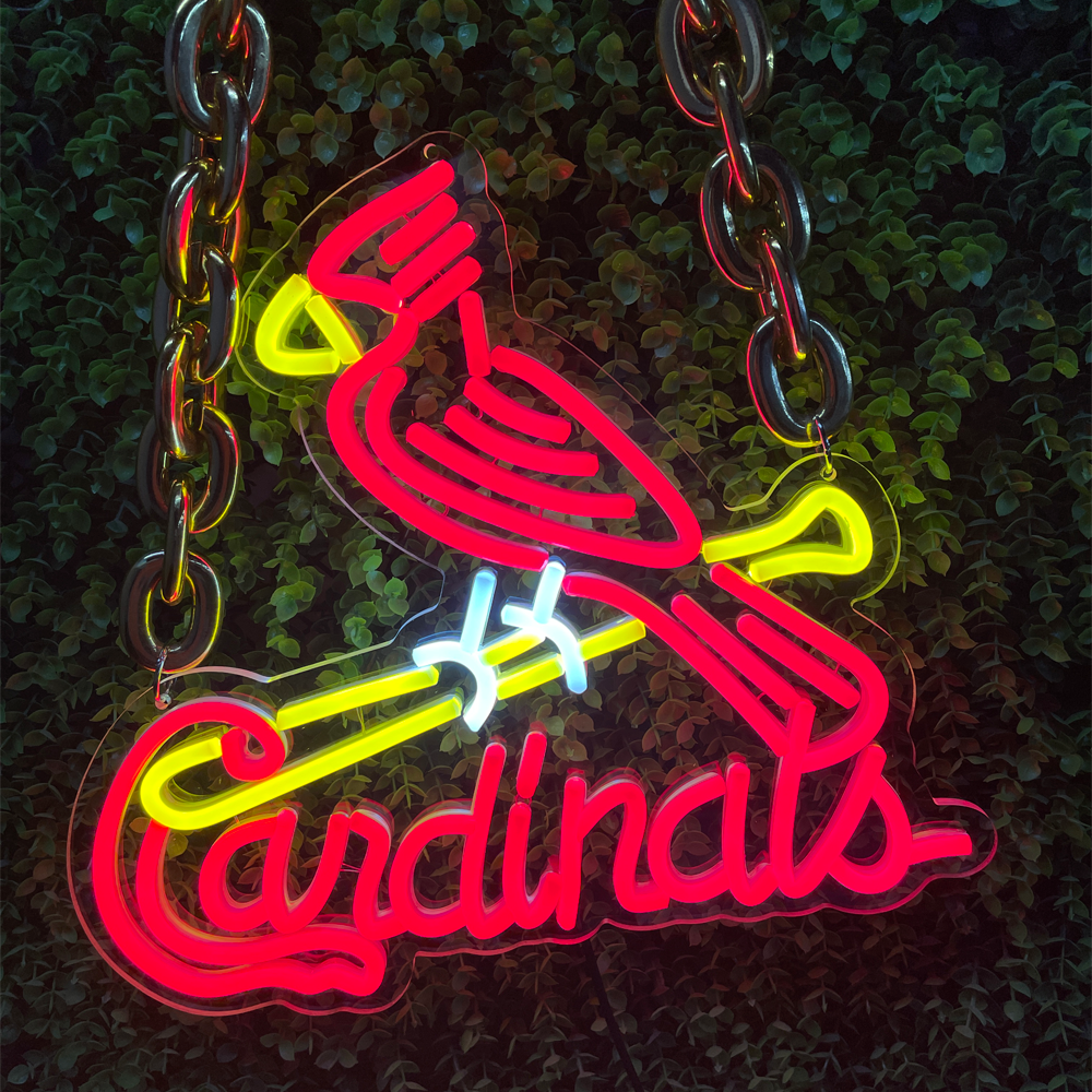 St. Louis Cardinals neon sign team logo