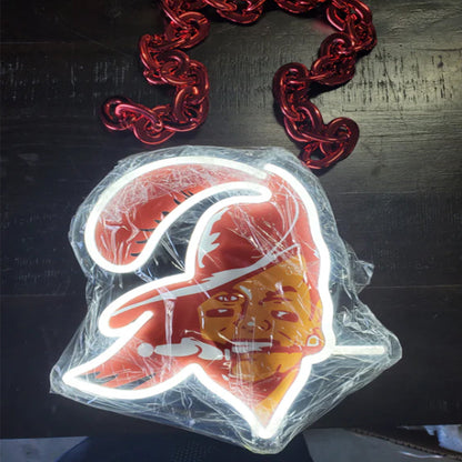 Illuminate Your Passion American football Tampa Bay Buccaneers lighting up sign for Super fans Chains for fans