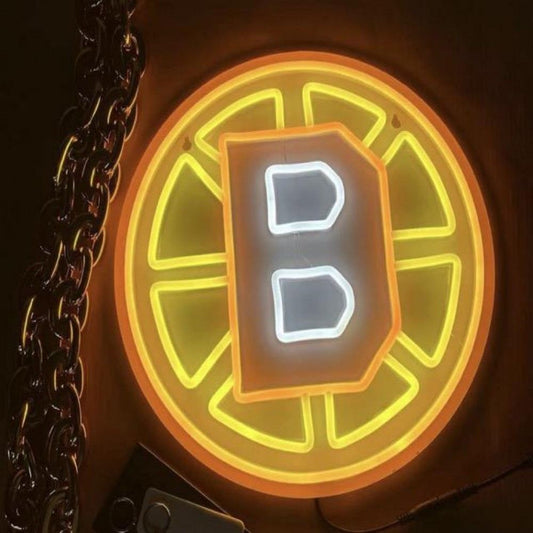 Sport fans Boston exclusive Neon light up big logo chain 12V including chains Chains for fans