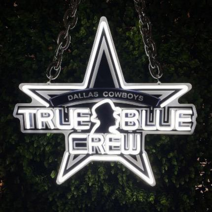 Dallas Cowboys fans Exclusive Led big logo symbol including necklace Chains for fans