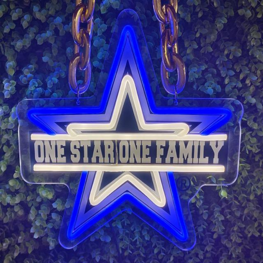 Dallas Cowboys fans Exclusive Led big logo symbol including necklace Chains for fans