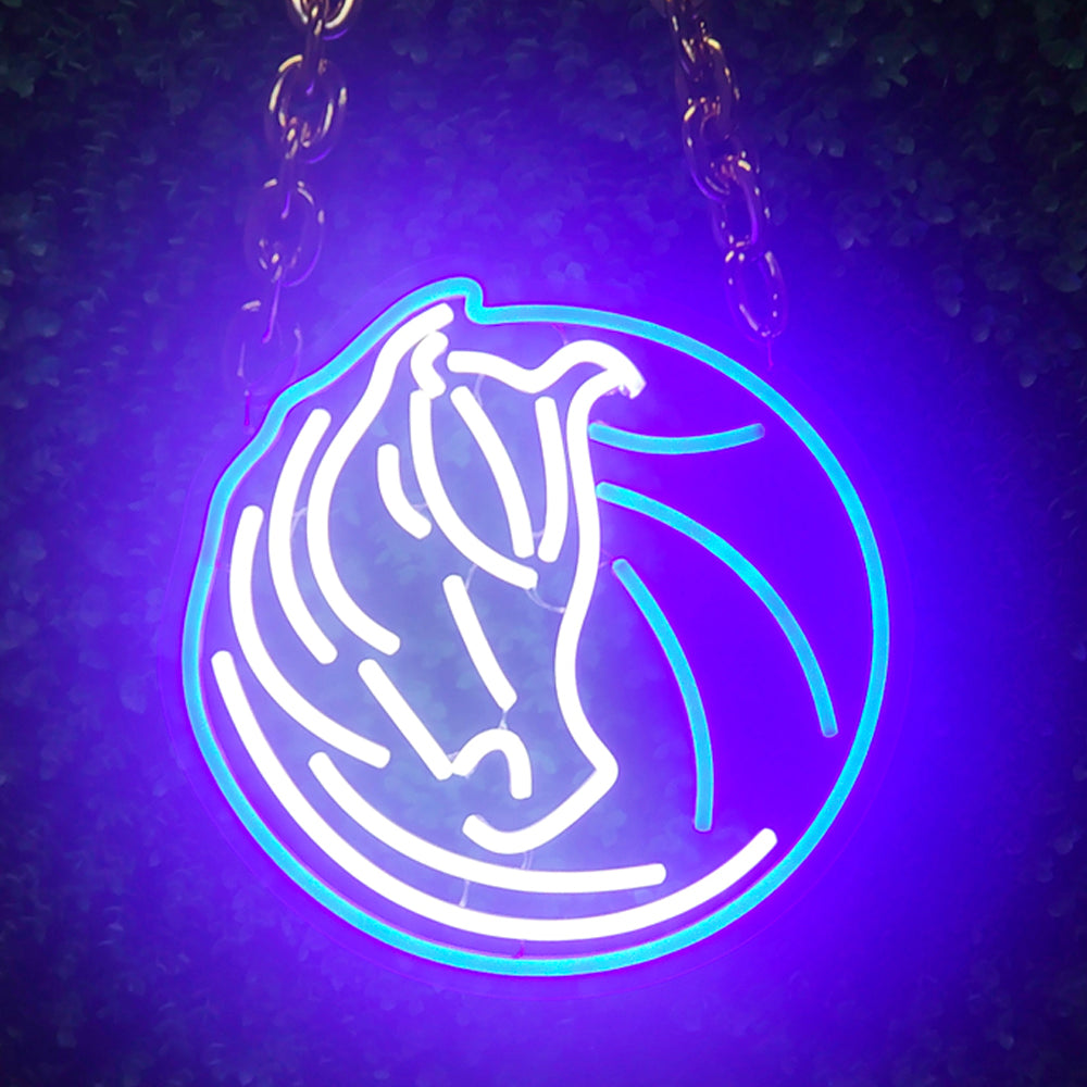 Dallas Mavericks neon sign light up chain