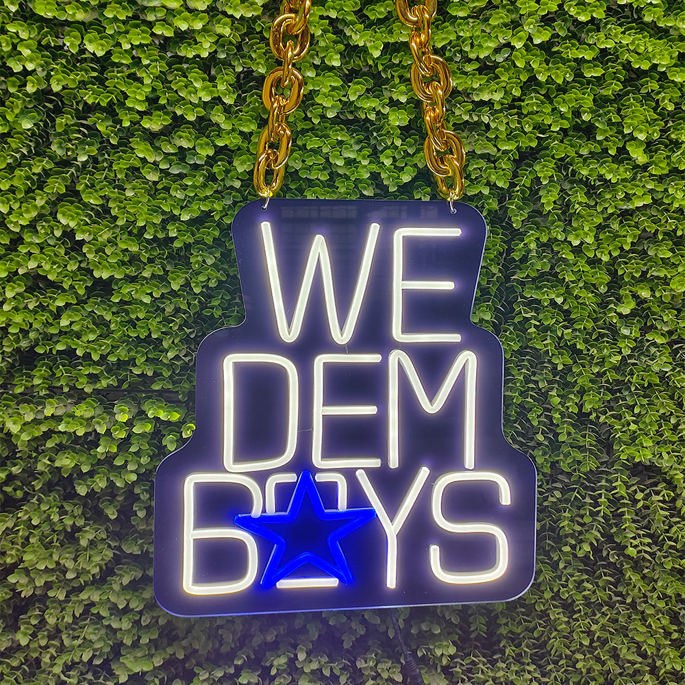 NFL fans chains  Dallas Cowboys Led big logo chains for team Chains for fans