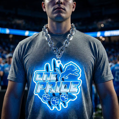 Professional Grade Big Team Detroit Lions Logo Chains for Game Day Fans Chains for fans