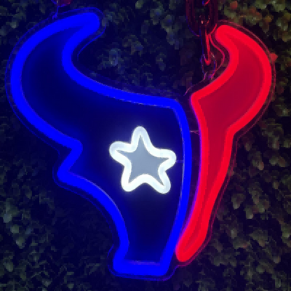 Houston Texans fans Exclusive Led big logo symbol including necklace Chains for fans