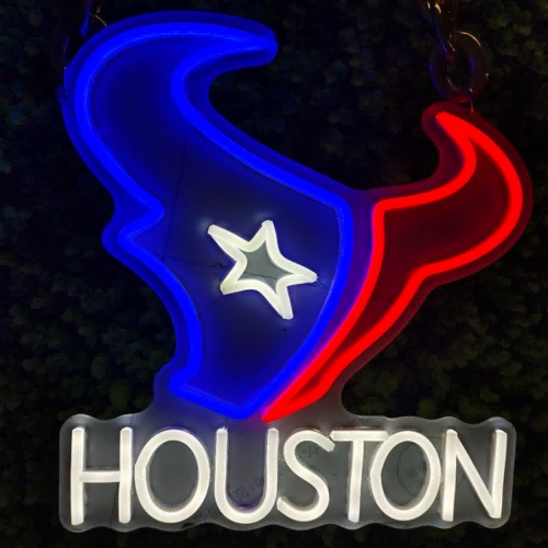 Houston Texans fans Exclusive Led big logo symbol including necklace Chains for fans