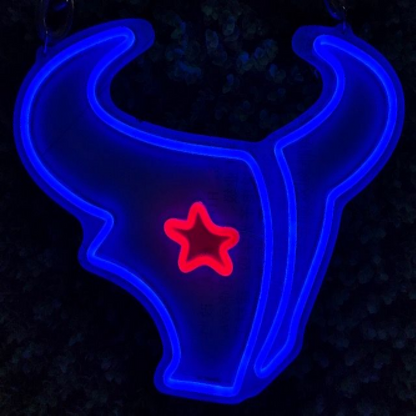 Houston Texans fans Exclusive Led big logo symbol including necklace Chains for fans