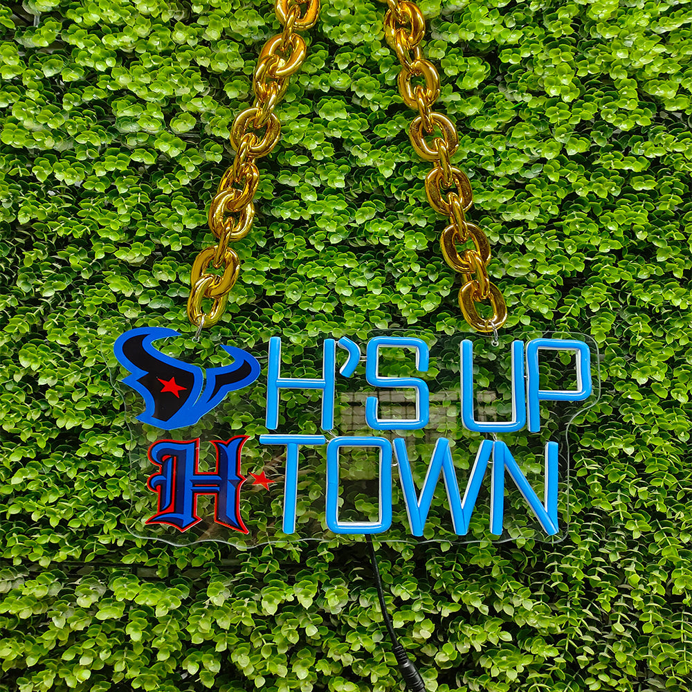 Houston Texans fans Exclusive Led big logo symbol including necklace Chains for fans