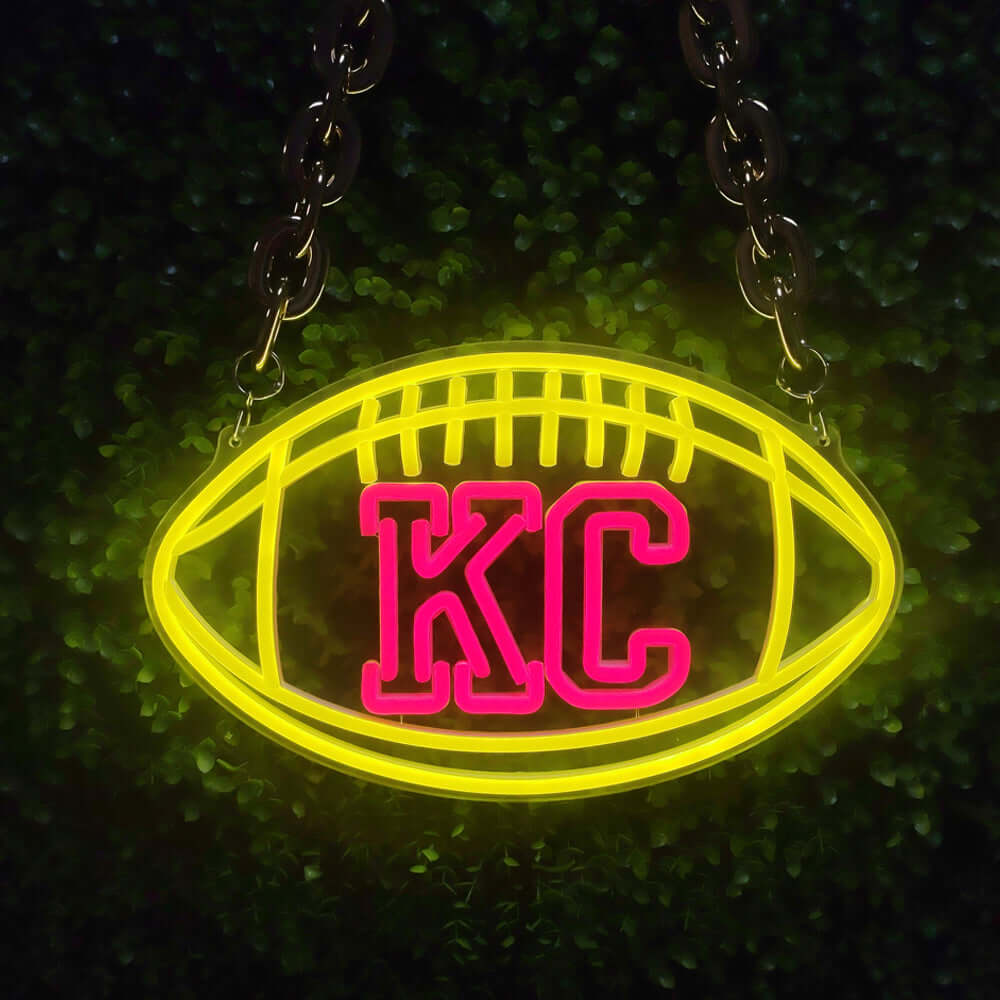 NFL Kansas City Chiefs LED neon sign necklace Chains for fans