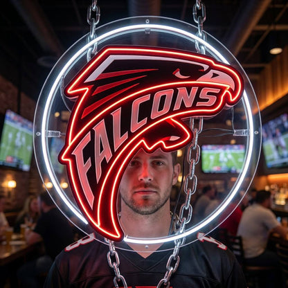 Very popular NFL big chain logo sign neon Chains for fans