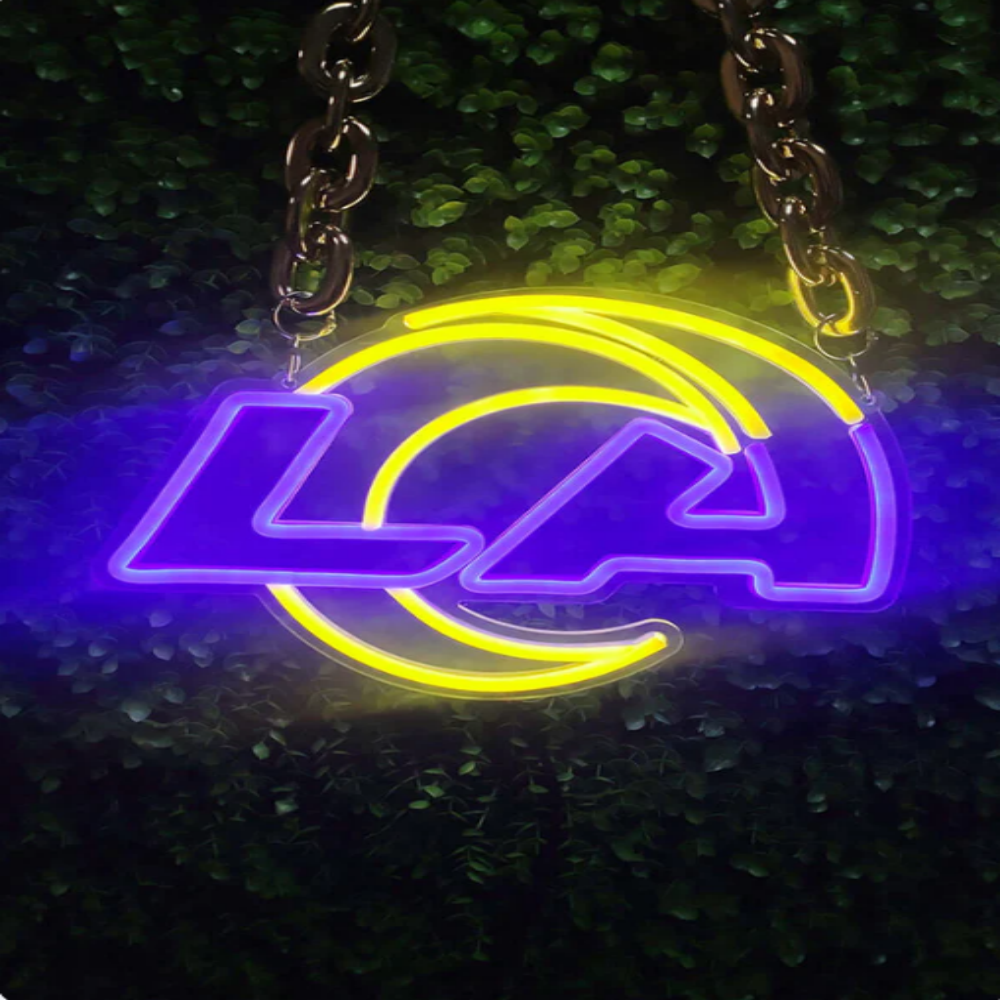Los Angeles Rams fans Exclusive Led big logo symbol including necklace Chains for fans