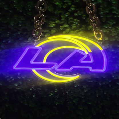Los Angeles Rams fans Exclusive Led big logo symbol including necklace Chains for fans