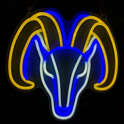 Los Angeles Rams fans Exclusive Led big logo symbol including necklace Chains for fans