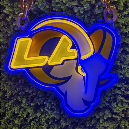 Los Angeles Rams fans Exclusive Led big logo symbol including necklace Chains for fans