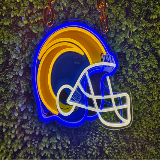 Los Angeles Rams fans Exclusive Led big logo symbol including necklace Chains for fans