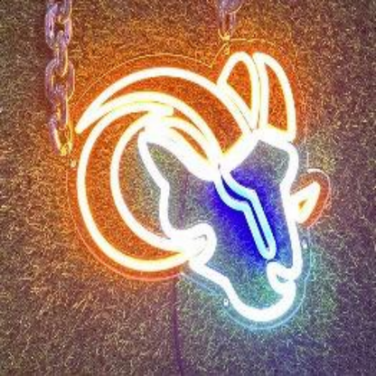 Los Angeles Rams fans Exclusive Led big logo symbol including necklace Chains for fans