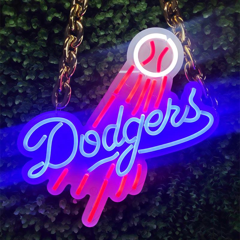 MLB Los Angeles Dodgers neon sign chain Chains for fans