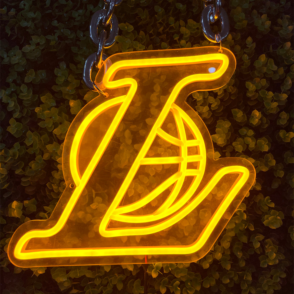 los angles lakers neon sign team logo neon