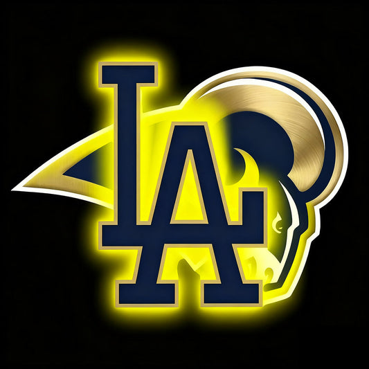 Stylish NFL Big logo Los Angeles Rams team sign making into chain symbol for fans Chains for fans